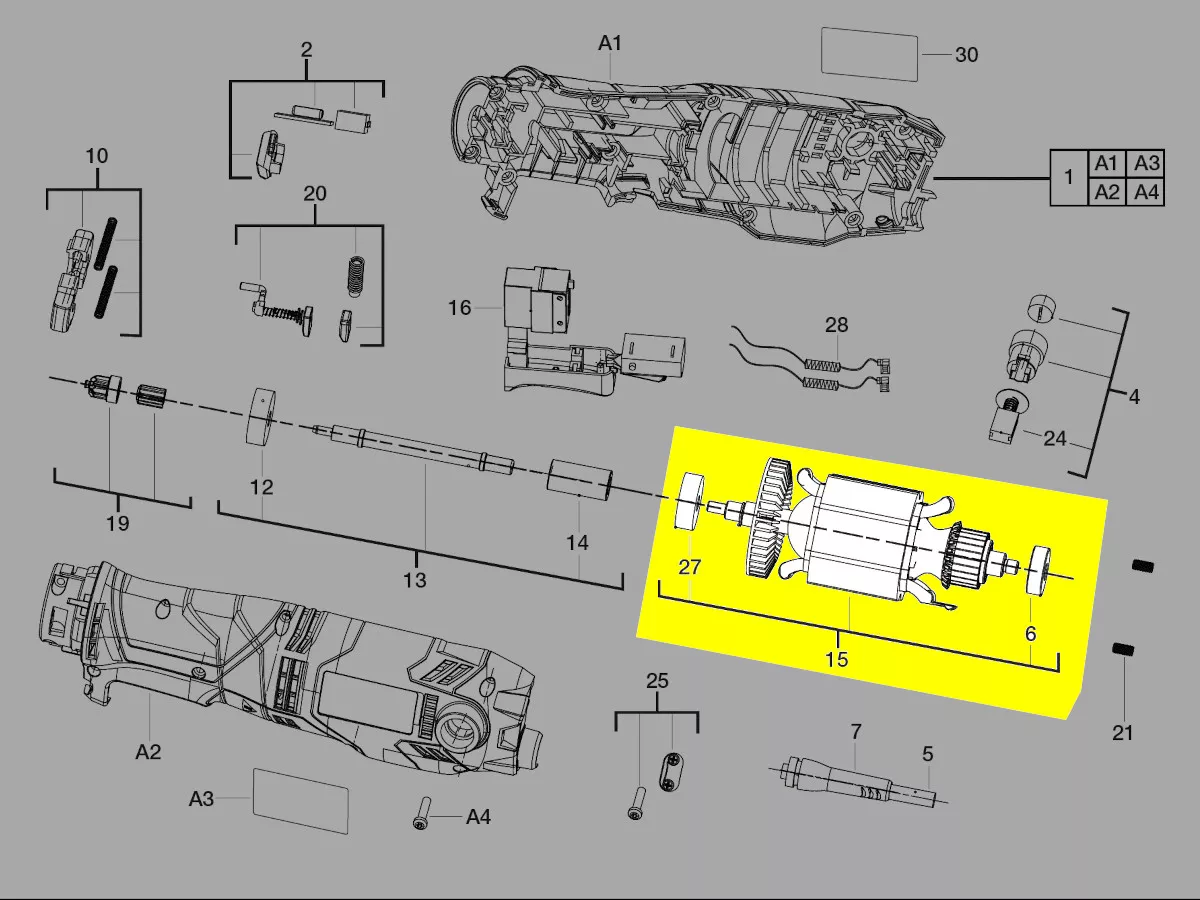 Moteur réf. 4931435623 AEG